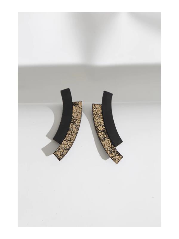 Aros Curves Duo - Negro / Oro